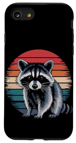 Hülle für iPhone SE (2020) / 7 / 8 Waschbär Tier Waschbären Straßenkatze von Raccoon Animal