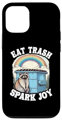 Hülle für iPhone 12/12 Pro Eat Trash Spark Joy Dumpster Rainbow Funny Waschbär von Raccoon Lover Designs