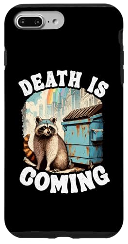 Hülle für iPhone 7 Plus/8 Plus Death Is Coming Waschbär Dumpster Waschbär von Raccoon Lover Designs