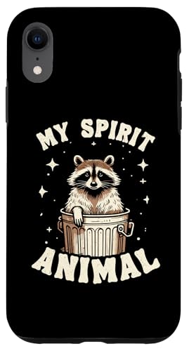 Hülle für iPhone XR My Spirit Animal Lustiger Waschbär von Raccoon Lover Designs