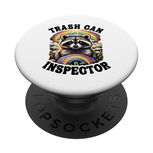 Mülleimer Inspector Raccoon PopSockets mit austauschbarem PopGrip von Raccoon Lover Designs