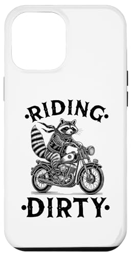 Hülle für iPhone 13 Pro Max Dirty Racoon Motorradfahrer Biker Waschbär von Raccoon Motorcycle Lover Designs