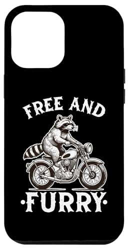 Hülle für iPhone 12 Pro Max Free And Furry Racoon Motorradfahrer Biker Waschbär von Raccoon Motorcycle & Team Trash