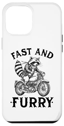 Hülle für iPhone 15 Plus Fast And Furry Racoon Motorradfahrer Biker Waschbär von Raccoon Motorcycle & Team Trash