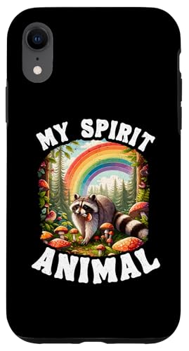 Hülle für iPhone XR My Spirit Animal Waschbär Lustiger Waschbär von Raccoon & Team Trash