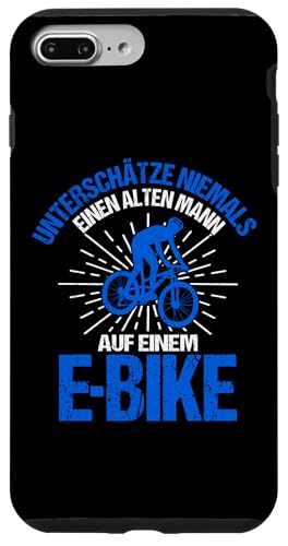 Hülle für iPhone 7 Plus/8 Plus Lustiger Radfahrer Spruch Alten Mann E-Bike Fahrrad von Radfahrer Mountainbike Fahrrad