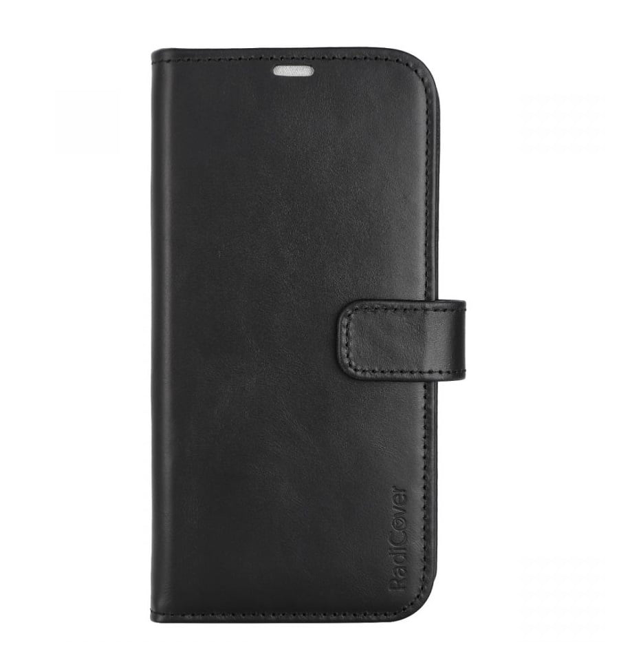 RadiCover - Radiation Protection Wallet Vegan Leather 2in1 iPhone 14 PLUS Exclusive Black von RadiCover