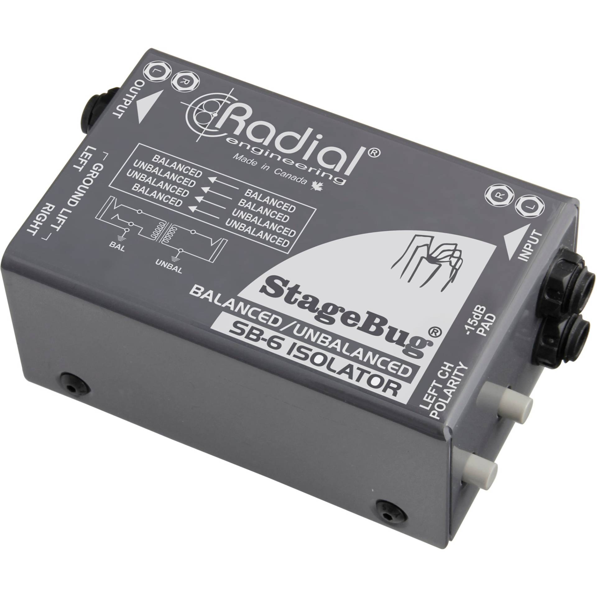 Radial StageBug SB-6 passive stereo line isolator von Radial