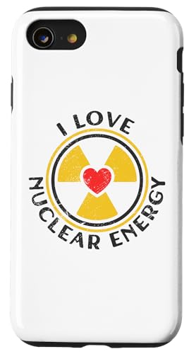 Strahlungswarnschild mit Herz - I Love Nuclear Energy Hülle für iPhone SE (2020) / 7 / 8 von Radiation Nuclear Power Retro Designs