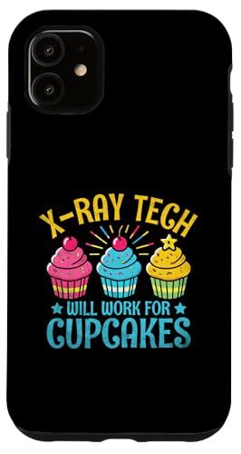 Hülle für iPhone 11 Alle Black-Ray-Technologie funktioniert für Cupcakes Radiologie von Radiology ALL BLACK-Ray Tech Radiologist Gifts