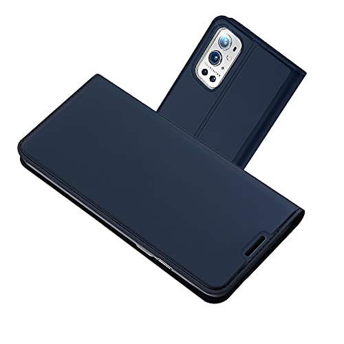 Radoo Kompatibel mit OnePlus 9 Pro Lederhülle, PU Leder Handyhülle Brieftasche-Stil Magnetisch Klapphülle Etui Brieftasche Hülle Schutzhülle Tasche für OnePlus 9 Pro (Blau) von Radoo