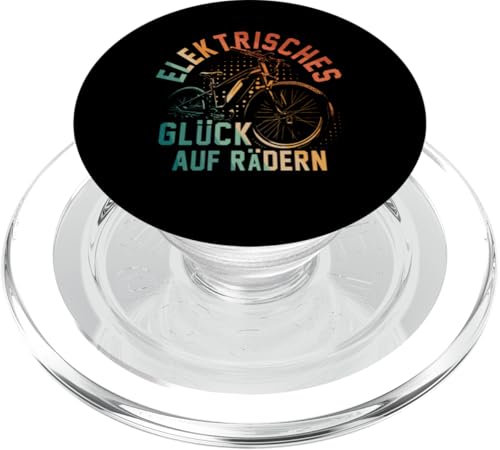 Elektrisches Glück Auf Rädern Pedelec Radfahrer E-Bike PopSockets PopGrip für MagSafe von Radsport Liebhaber E-Fahrrad Radfahrer Design