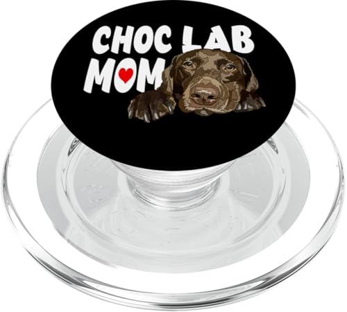 Chocolate Lab Mama Brown Labrador-Mutter Choc Lab Mama PopSockets PopGrip für MagSafe von Raf THE ARTIST Designs