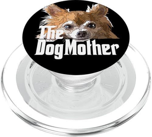 Die Hundemutter Chihuahua Langhaar-Mama Chiwawa Mommy PopSockets PopGrip für MagSafe von Raf THE ARTIST Designs