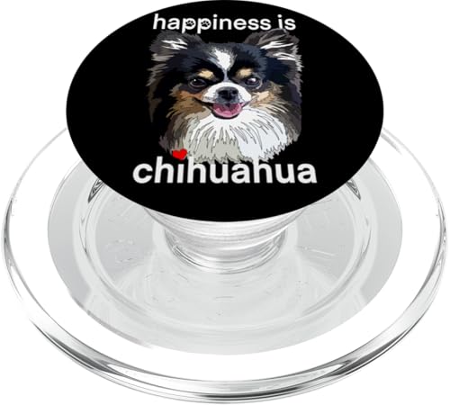 Glück ist langes Chihuahua-Haar PopSockets PopGrip für MagSafe von Raf THE ARTIST Designs