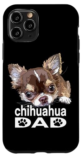 Hülle für iPhone 11 Pro Chihuahua Langhaariger Papa Lustiger Vater Hund Chiwawa Welpe von Raf THE ARTIST Designs