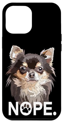 Hülle für iPhone 12 Pro Max Chihuahua Langhaar Chihuahua Langhaar Chiwawa Nope Dog von Raf THE ARTIST Designs