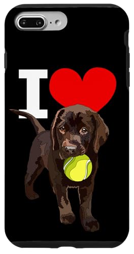 Hülle für iPhone 7 Plus/8 Plus I Love Chocolate Labrador Brown Retriever Welpe von Raf THE ARTIST Designs