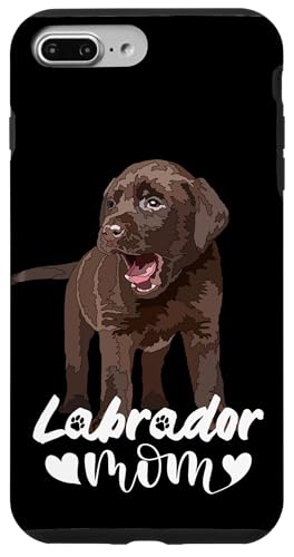 Hülle für iPhone 7 Plus/8 Plus Labrador Mom Chocolate Retriever Welpe Brown Lab Mama Mama von Raf THE ARTIST Designs