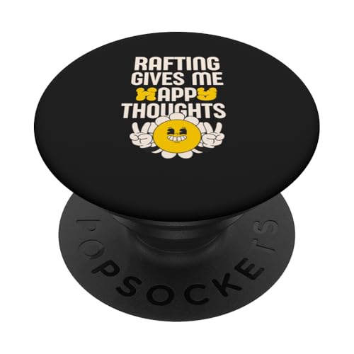 Rafting gibt mir glückliche Gedanken PopSockets Klebender PopGrip von Rafting Stuff