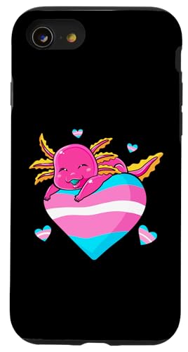Hülle für iPhone SE (2020) / 7 / 8 LGBTQ-Transgender Happy Axolotl Transolotl Heart Trans Pride von Rainbow Pride Apparel