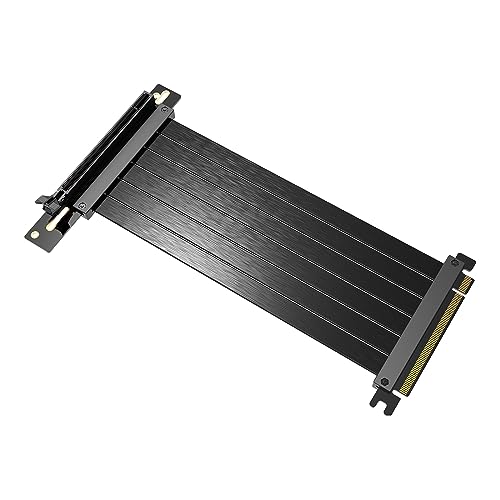 Ralondbey PCIE3.0 RiserCard Verlängerungskabel PCIE3.0 X16 Videokarten-Extender Flexibles Kabel 90/180 Grad für Computer-GPU von Ralondbey