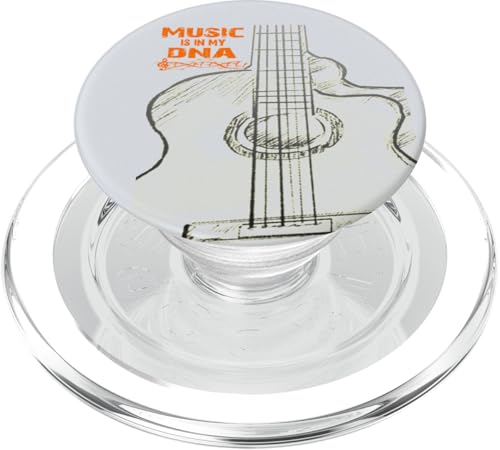 Acoustic Guitar Music Is In My DNA Musician PopSockets PopGrip für MagSafe von Ralph Graf