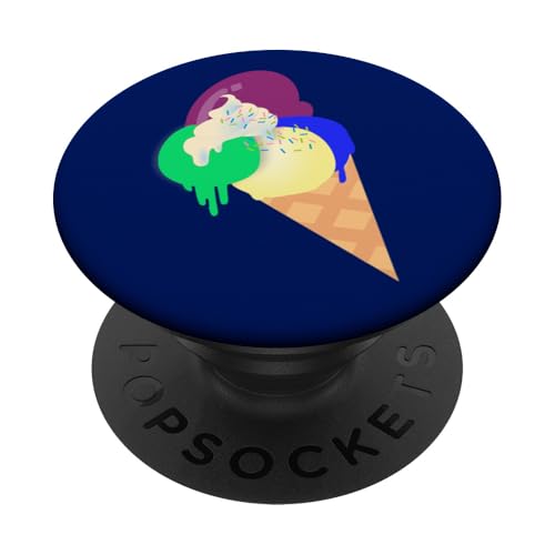 Lustiges Sommer-Eiscreme PopSockets Klebender PopGrip von Ralph Graf