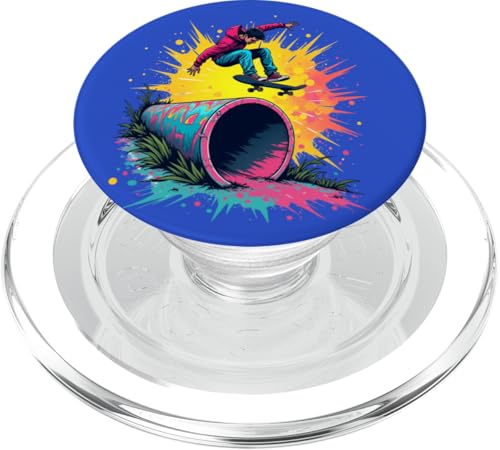 Skater Skateboard Jump PopSockets PopGrip für MagSafe von Ralph Graf