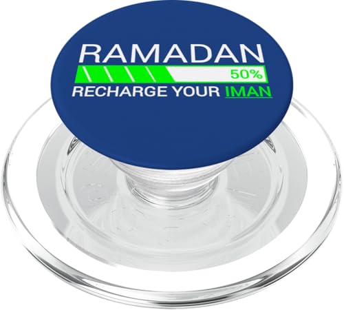 Recharge Your Iman Ramadan Kareem Ramadan Mubarak Month 2025 PopSockets PopGrip für MagSafe von Ramadan Mubarak Ramadan Kareem Ramadan Month 2025