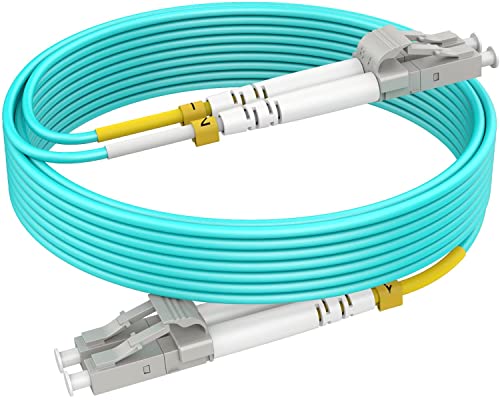 RamboCables LWL Patchkabel LC LC Multimode - 1m OM3 LC auf LC LWL Glasfaser-Kabel - Duplex LSZH - 10GBit/s 50/125µm von RamboCables