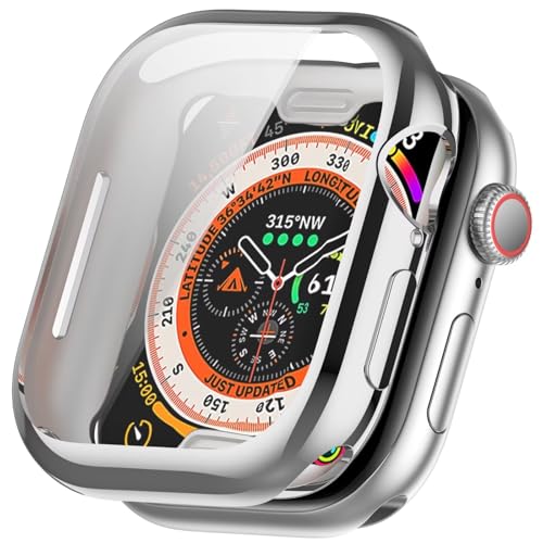 RanTuo Hülle Kompatibel mit Apple Watch Series 10 42mm, Weiches TPU, Rundum-Schutz, Anti-Fall, Staubdicht, Uhrenschutzhülle Kompatibel mit Apple Watch Series 10 42mm.(Versilberung) von RanTuo