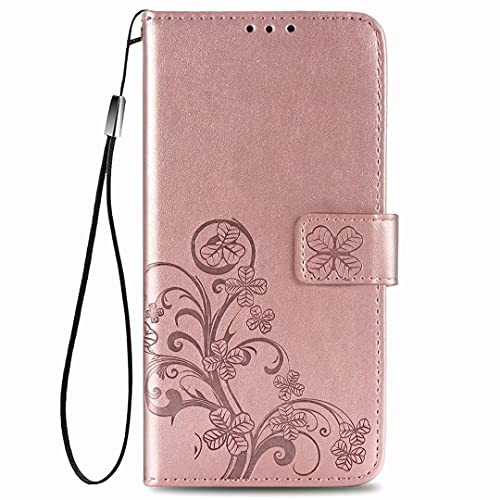 RanTuo Hülle Kompatibel mit Huawei Pura 80, mit Kartenfach, Standfunktion, PU Leder Tasche Flip Case Schutzhülle Kompatibel mit Huawei Pura 80.(Roségold) von RanTuo