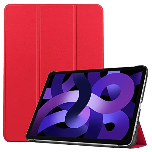 RanTuo Tablethülle für Samsung Galaxy Tab 10 Plus, PU-Aufkleberleder, Dünn, Staubdicht, Fallfeste Tablet-Hülle für Samsung Galaxy Tab 10 Plus.(Rot) von RanTuo