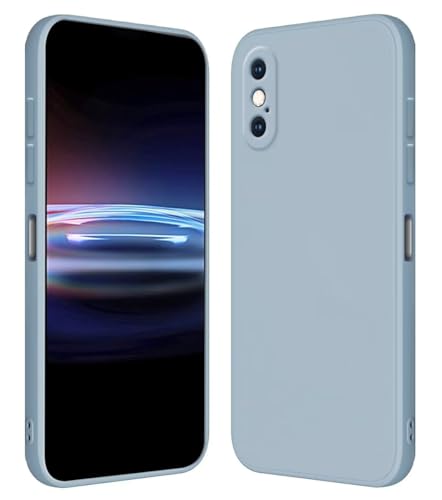 RankOne Hülle für iPhone XS Max (6.5" Inches) Weiche TPU Silikonhülle - Rauchblau von RankOne