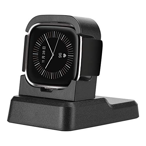 Rankomu Charger Desktop Dock Station Watch Charger, USB Charging Cable Stand for Versa2 Smartwatch, Compact Design, Ideal for Home or Office Use, Black von Rankomu