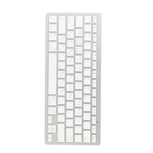 Rankomu ForOSX Tastatur Mini 78 Tasten Kabellose Tastatur, Ultradünne Tragbare Computertastatur für Android, OS X, iOS, Windows, Weiß von Rankomu