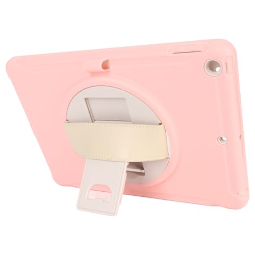 Rankomu Protective CaseforIOS10.2 Tablet Tablet Schutzhülle für iOS 10.2, dreilagiger, robuster Fallschutz, Handschlaufe, Kickstand, Sakura Pink von Rankomu