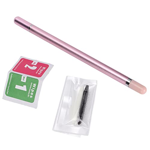 Rankomu Touchscreen Stifte 2 in 1 Stylus Pen, Kapazitiver Touchscreen Stift mit Ersatzspitzen und Reinigungsbeutel für Handys, Tablets, Notizblock, Rosa von Rankomu