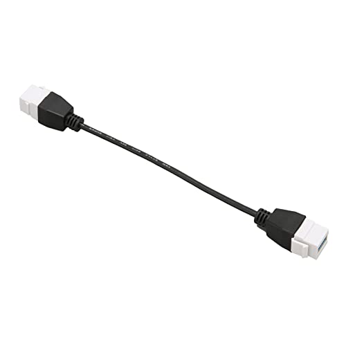 Rankomu USB 3.0 Konverterkabel, USB 3.0 Keystone Jack Einsätze Kabel, Buchse auf Buchse Keystone Einsatz Wandplatte Outlet Adapter Anschluss, kompatibel mit USB 3.0 Geräten, Standardgröße von Rankomu