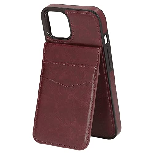 Rankomu Wallet Phone Case with Clip PU Leather Wallet Phone Case for iPhone 13 15.5 cm Magnetic Buckle Protective Case with Clip Holder Brown von Rankomu