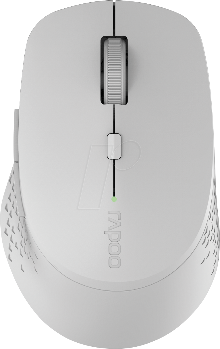 RAPOO M300 GR - Maus (Mouse), Bluetooth/Funk, hellgrau von Rapoo