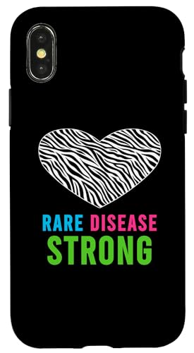 Hülle für iPhone X/XS Shirt für seltene Krankheiten Tag 2025 – Bewusstsein für seltene Krankheiten von Rare Disease Day Hero Apparel.