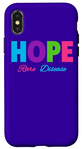 Hülle für iPhone X/XS Hope Shirt zur Sensibilisierung für seltene Krankheiten - Tag der seltenen Krankheiten 2025 von Rare Diseases Day Awareness Apparel.