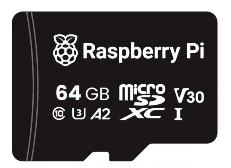 Raspberry Pi Foundation Raspberry Pi microSDXC Speicherkarte, A2, Class 10, U3, 64GB Speicherkarte von Raspberry Pi Foundation