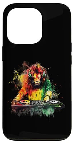 Hülle für iPhone 13 Pro Rasta Reggae Kopfhörer DJ Lion Of Judah Jamaican von Rasta Reggae Roots