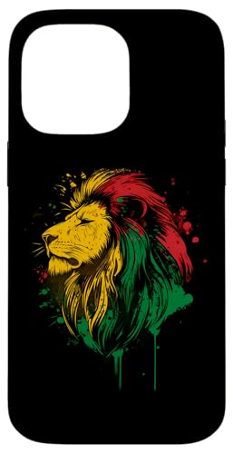 Hülle für iPhone 14 Pro Max DJ Lion Of Judah Jamaican Rasta Reggae Musik Kopfhörer von Rasta Reggae Roots