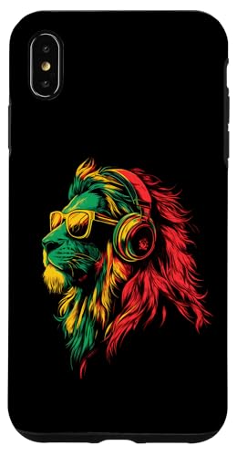 Rasta Reggae Kopfhörer DJ Lion Of Judah Jamaican Hülle für iPhone XS Max von Rasta Reggae Roots