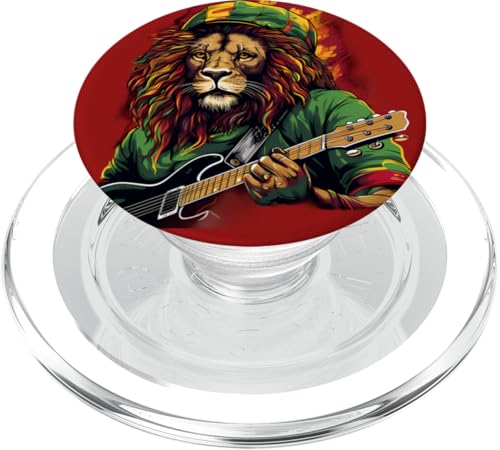 Rasta Reggae Löwe Rasta Pride Reggae Musik Löwe von Juda PopSockets PopGrip für MagSafe von Rasta Reggae Roots