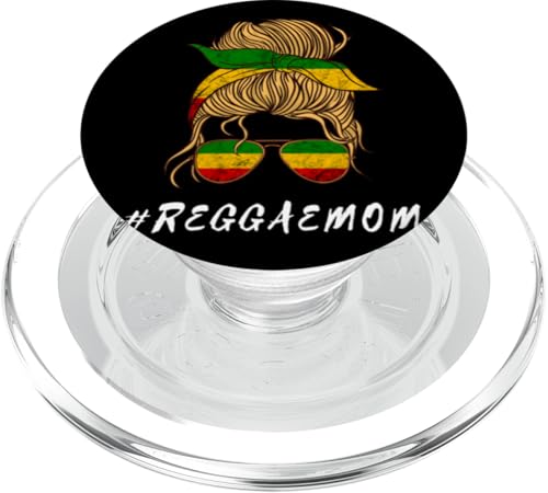 Rasta Reggae Mama Unordentliches Dutt Hair Jamaica Rastafari-Mutter PopSockets PopGrip für MagSafe von Rasta Reggae Roots